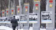 Exibição exalta o Exército Vermelho Soviético na libertação da União Soviética em Kiev, Ucrânia - Getty Images
