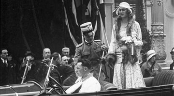 O príncipe e a princesa de Piemonte na década de 1930 - Bundesarchiv, Bild via Wikimedia Commons