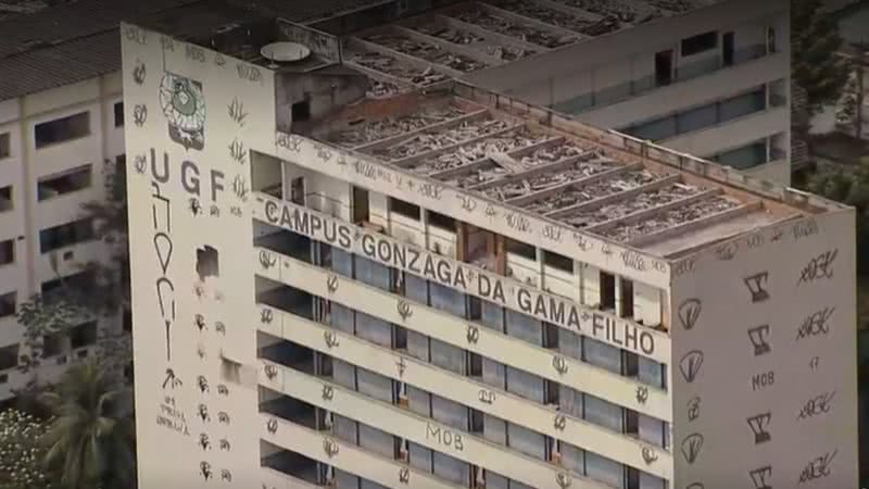 Universidade Gama Filho, localizada em Piedade, na zona norte do Rio de Janeiro - Reprodução/Vídeo/G1