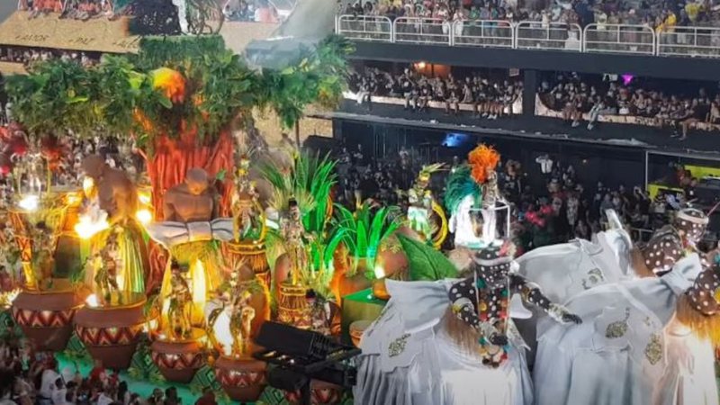 Unidos de Padre Miguel em desfile, em 2022 - Divulgação / Youtube / Diogo Lima