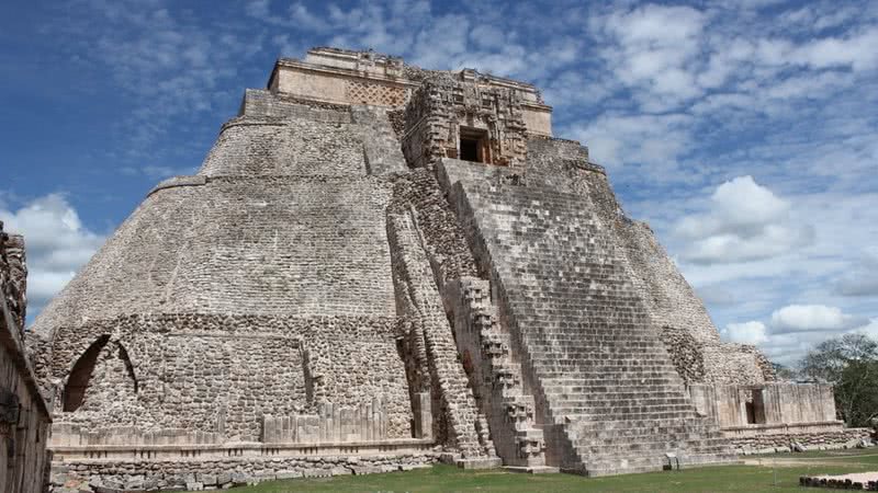 Fotografia de monumento maia em Uxmal. - Divulgação/ Flickr