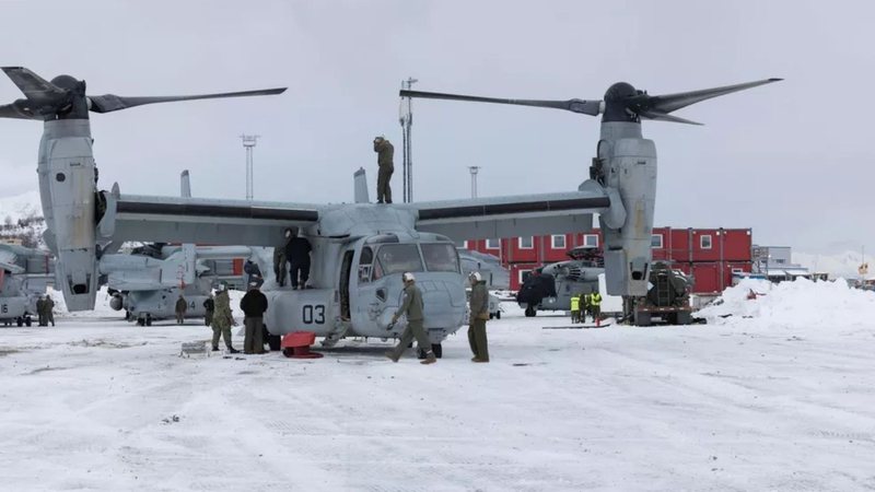 Imagem do avião - Divulgação / Forças Armadas da Noruega