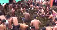 Registro mostra o anual ritual - Divulgação/Vídeo/Youtube/Vijay Karnataka
