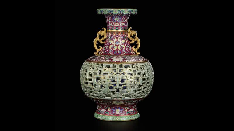 Vaso chinês do século 18 - Divulgação/ Sotheby's