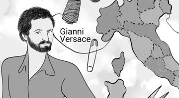 Ilustração de Gianni Versace - Openthedoor estúdio de animação (todos os direitos reservados)