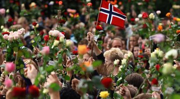 Vigília, após atentados na Noruega - Getty Images