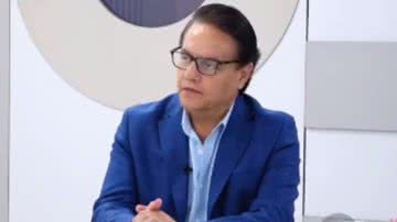 Trecho de vídeo recente do candidato à presidência Fernando Villavicencio - Reprodução/Vídeo/Twitter: @janethinostroza