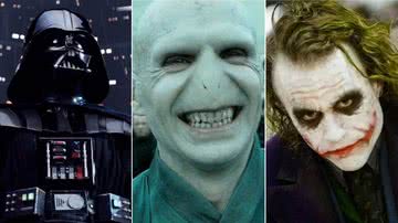Os personagens 'Darth Vader', 'Lord Voldemort' e 'Coringa' - Divulgação