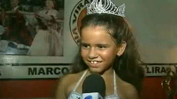 Júlia Lira, a mais jovem rainha de bateria do carnaval do Rio - Reprodução/Vídeo/Youtube
