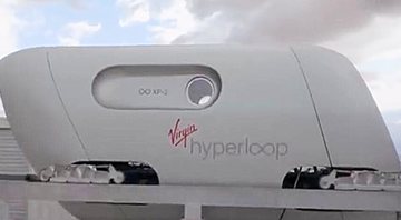 O transporte Virgin Hyperloop - Divulgação / Youtube / CNN