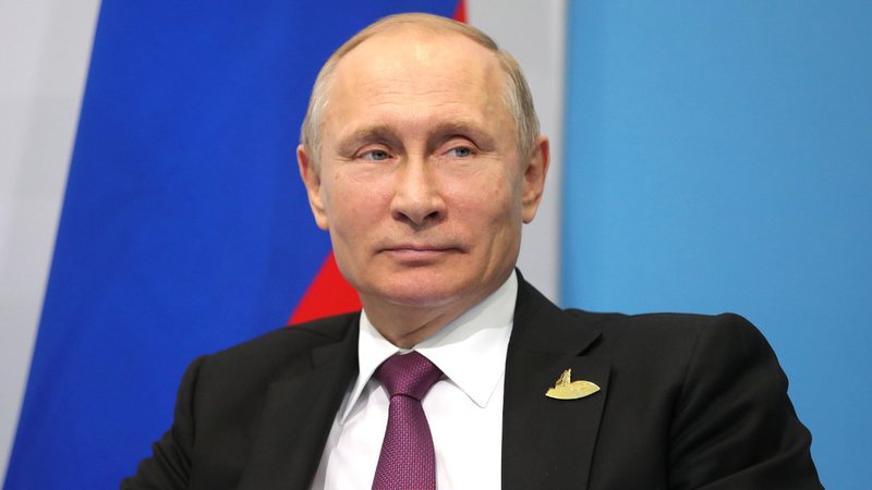 Retrato fotográfico do presidente Vladmir Putin