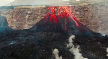 Cumbre Vieja em erupção - Divulgação / YouTube / Global News