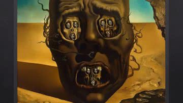 Imagem 'A Face da Guerra', uma das obras mais simbólicas e comoventes de Salvador Dalí