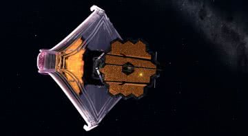 O novo telescópio da Nasa, Telescópio Espacial James Webb, - Reprodução / Twitter