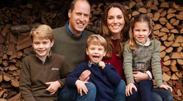 Príncipe William, Kate Middleton e seus três filhos - Divulgação/Instagram/Kensington Palace