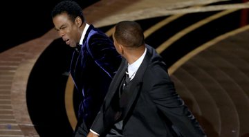 Momento do tapa de Will Smith em Chris Rock no Oscar 2022 - Getty Images