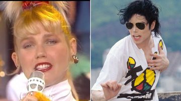 Xuxa em montagem ao lado de Michael Jackson - Reprodução/Video