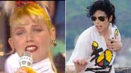 Xuxa em montagem ao lado de Michael Jackson - Reprodução/Video