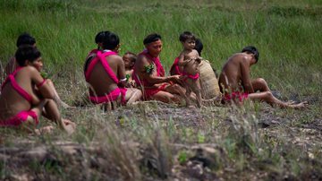 Tribo Yanomami reunida - Getty Images