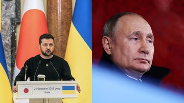 Volodymyr Zelensky e Vladimir Putin - Getty Images