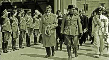 Hitler e Mussolini - Reprodução