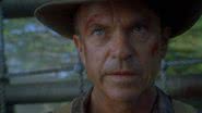 Cena de 'Jurassic Park' (1993) com o personagem Alan Grant, interpretado por Sam Neill - Reprodução/Universal Studios