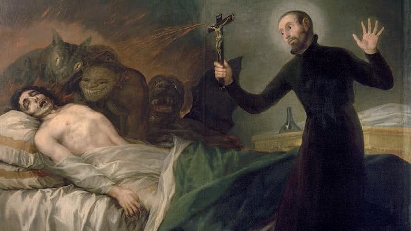 Pintura de Francisco Goya mostrando São Francisco de Borja executando um exorcismo - Wikimedia Commons