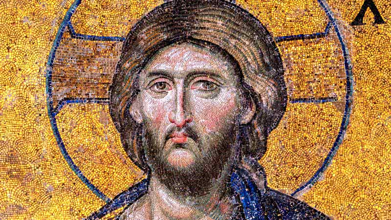 Mosaico de Jesus Cristo em igreja de Istambul