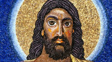 Na Basílica de São Cosme e Damião, Roma, um jesus bem mais escuro do que representações posteriores - Crédito: Wikimedia Commons