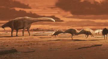 Imagem ilustrativa de Estegossauros - Divulgação