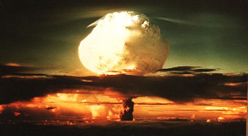Teste nuclear em 31 de outubro de 1952, nos Estados Unidos, parte do Projeto Manhattan - Getty Images