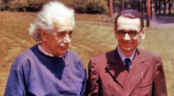 Albert Einstein e Kurt Gödel - Reprodução