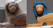 Leão grego Loutraki, de aproximadamente 550 a.C. - Museu de Belas Artes de São Francisco