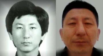 Foto de Lee Choon-jae jovem à esquerda e atualmente, à direita - Divulgação