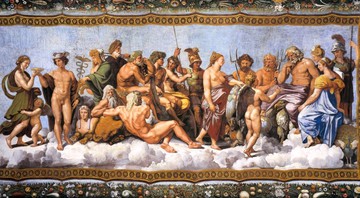 O consílio dos deuses, de Rafael - Reprodução