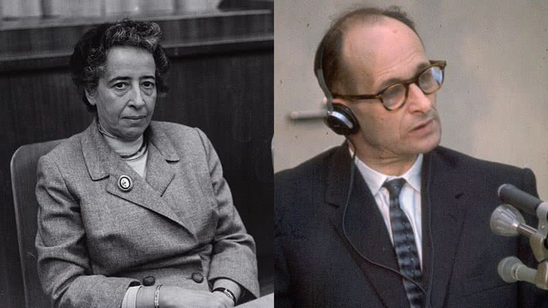 Hannah Arendt e Adolf Eichmann - Foto por Munich Stadtmuseum pelo Wikimedia Commons / Domínio Público via Wikimedia Commons