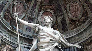 Estátua de São Longuinho exposta na basílica de São Pedro, no Vaticano - Wikimedia Commons