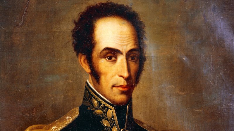 Simón Bolívar em pintura oficial - Getty Images