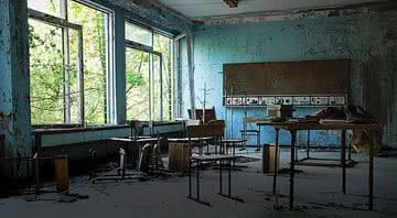 Sala de aula vazia em Chernobyl, o maior acidente nuclear da História - Shutterstock