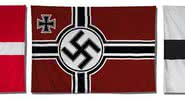Bandeira da Dinamarca, Nazista e dos Cavaleiros Teutônicos - divulg.