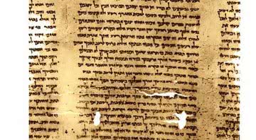 Fragmento dos manuscritos do Mar Morto - Domínio Público