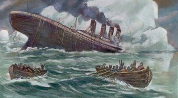 Ilustração do Titanic, 1912 - Getty Images
