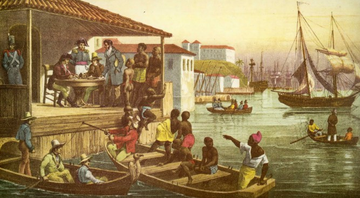 Escravos desembarcando nos Cais do Valongo - Wikimedia Commons