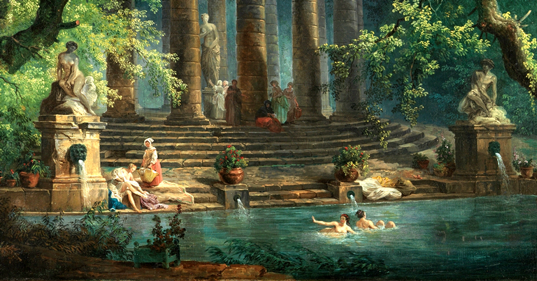 A obra barroca 'The Bathing Pool' - Wikimedia Commons