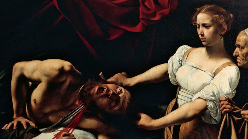 Pintura de Caravaggio: Judite e Holofernes, de 1599