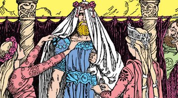 Thor vestido de noiva durante o episódio - Wikimedia Commons