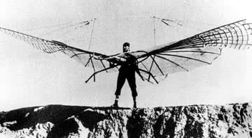 Otto Lilienthal, um dos grandes percussores  - Wikimedia Commons