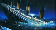 Representação do naufrágio do RMS Titanic - Getty Images