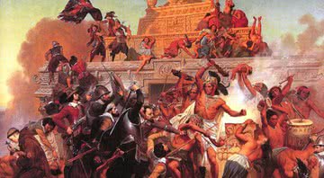 Os astecas foram dizimados dois anos depois da chegada dos europeus - Reprodução