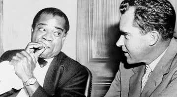 Nixon e Armstrong se encontraram em 1958, no Aeroporto Internacional John F. Kennedy - U.S. Library of Congress